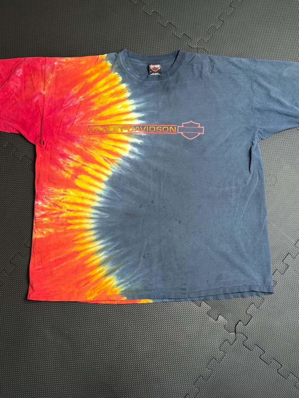 Vintage Harley Davidson Tie Dye T-Shirt Size 2X Made in USA